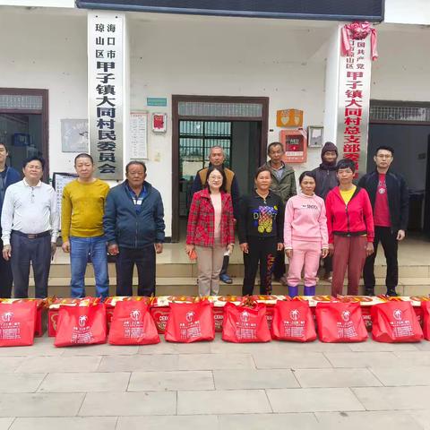民建海口市委会到大同村委会开展迎新春慰问和消费帮扶活动