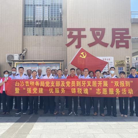 为民办实事，税民心连心——白沙县税务局开展“双报到”志愿服务活动