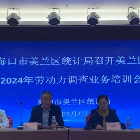 海口市美兰区统计局召开美兰区2024年劳动力调查业务培训会