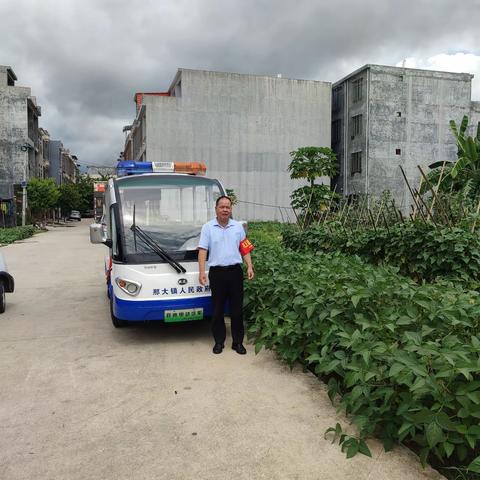 儋州市那大镇清平村委会禁燃秸秆巡查