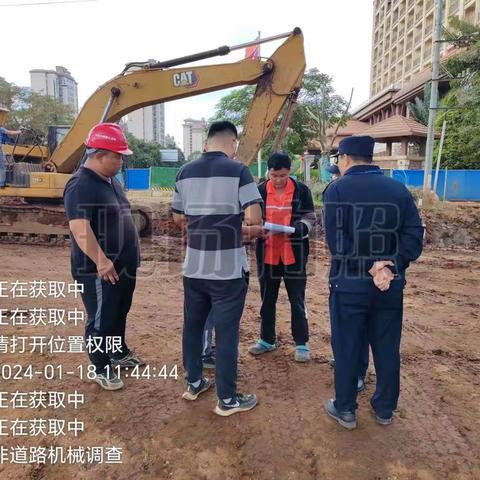 市生态环境局组织开展1月份非道路移动机械尾气抽测执法工作