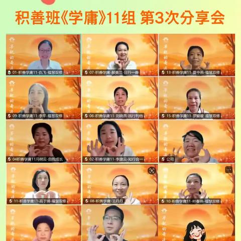 积善班《学庸》11组 第3次分享会