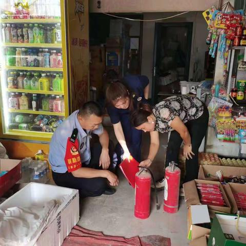 高新分局消防办联合黄河大道派出所开展消防安全检查