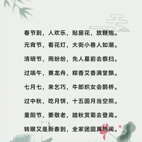 “乘月踏风越千年，民族节日话传承” ---三（2）班传统节日综合性学习汇报会