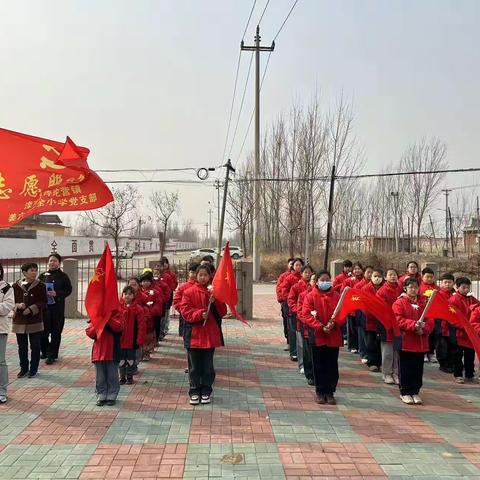 清明祭英烈，传承正当时———姜六庄完全小学大队部开展清明节祭扫活动