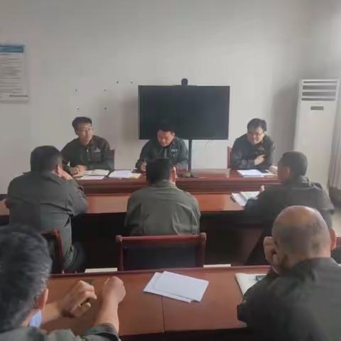 郸城公司领导班子到分包乡所参加供电所晨会