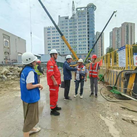 【同心文东】山大路社区开展轨道交通工程施工的安全检查