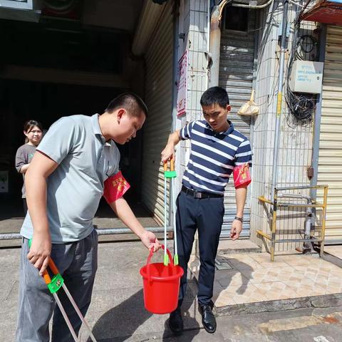 海口市委政法委与龙岐社区开展文明城市巩固提升巡查工作