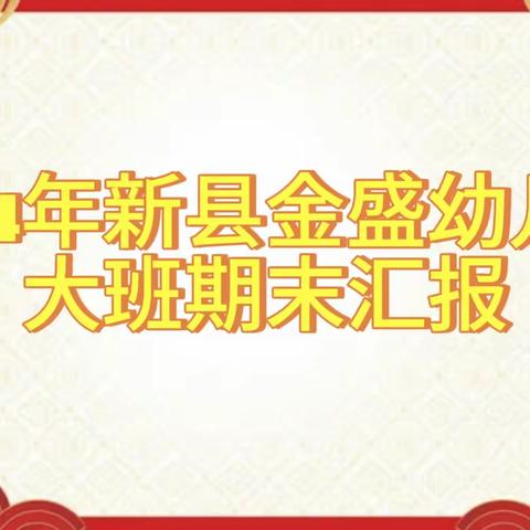 《以爱相伴、见证成长》一一新县金盛幼儿园大班期末汇报成果展示