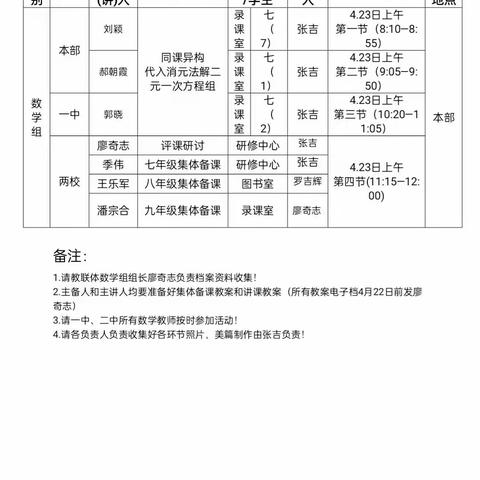 两校携手研数学，同课异构促成长——记洪山镇中心学校教联体数学组“周二有约”