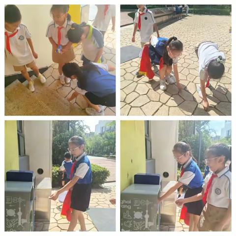 【秦都】美丽校园，我行动——领航学校开展学生捡拾垃圾活动