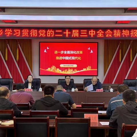 马营乡召开学习贯彻党的二十届三中全会精神宣讲报告会