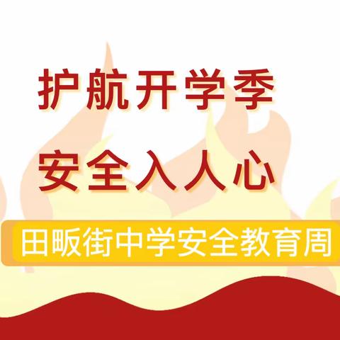 筑牢安全防线，共建平安校园--田畈街中学开学安全教育周系列活动