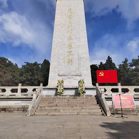 缅怀革命英烈 传承红色精神—别山镇初级中学党支部开展清明祭英烈活动