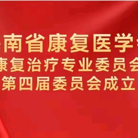 海南省康复医学会康复治疗专业委员会换届大会