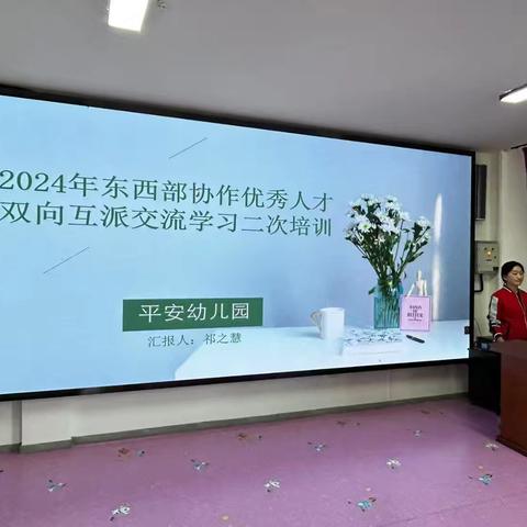 海东市平安区平安幼儿园——2024年东西部协作优秀人才双向互派交流学习二次培训