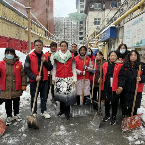 共抗冰雪天气 彰显党员担当 ——区总工会党员在行动