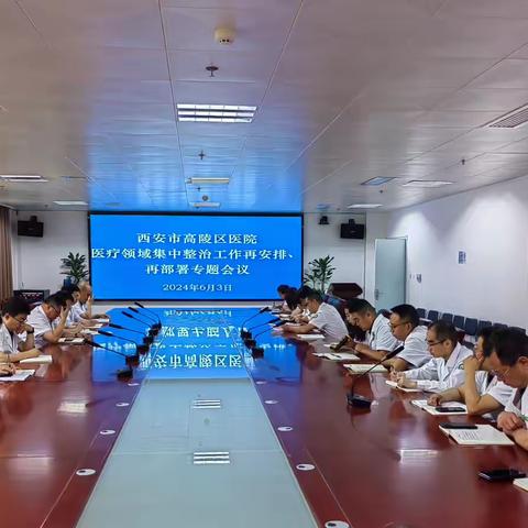 高陵区医院召开医疗领域集中整治工作再安排再部署专题会议
