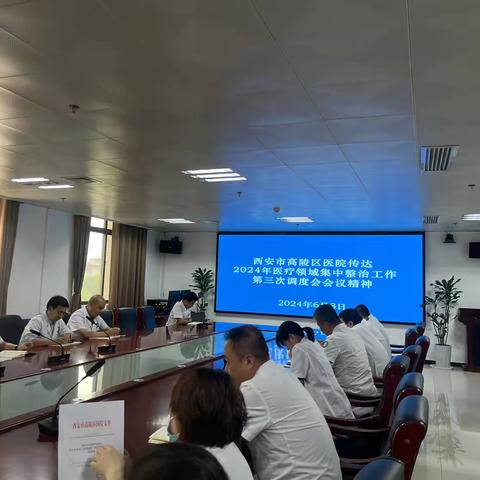 西安市高陵区医院召开医疗领域集中整治工作会议