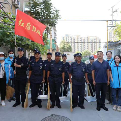 【红盾联桥·贴心桥】纬北路街道康桥社区开展“社区新风貌 楼道换新颜”卫生清洁活动