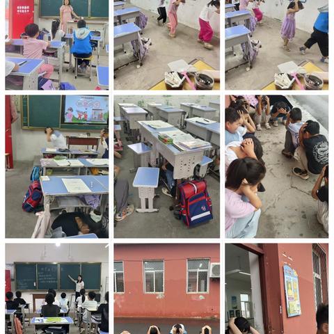 “震”前备战，平安“童”行———杨庄小学地震应急演练