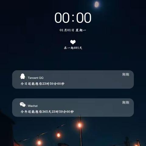 祝我的A future wife跨年快乐！