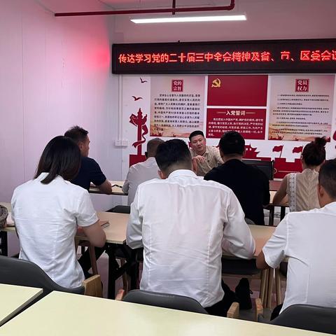 天翔社区传达学习党的二十届三中全会精神