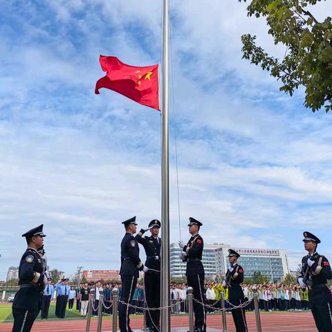 历史永铭记 盛世我中华 ——记唐山海港经济开发区第六中学爱国主义教育主题升旗仪式