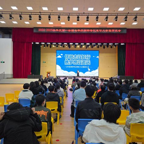 2024-2025学年度第一学期七年级调研考试表彰大会暨家长会