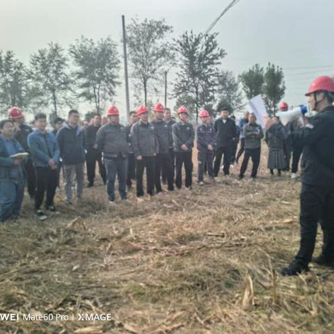 “配电网工程液压挖掘机立杆全过程作业”现场观摩会