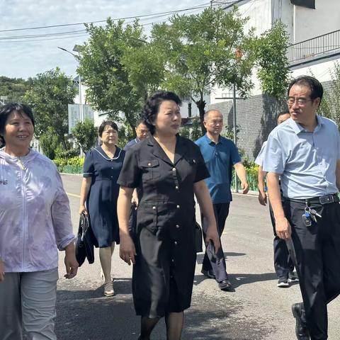 济南市计生协和莱芜区计生协到雪野街道王老村实地查看现场会情况