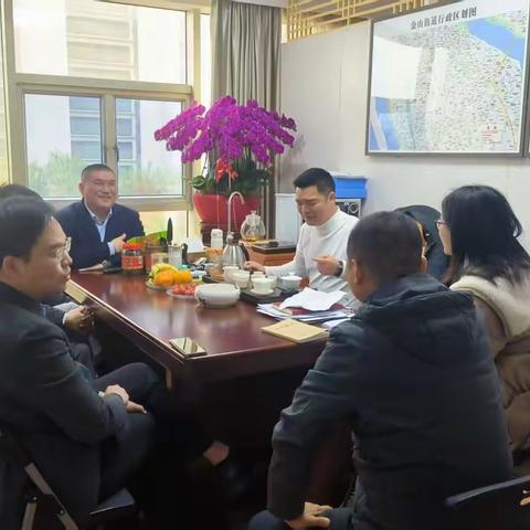 金山街道全力推动“奋勇争先落实年”、深入拓展“强产业 优环境”专项行动，持续开展企业走访服务