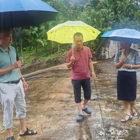 天涯区人大常委会党组成员、副主任周启统到南岛社区巡查水库