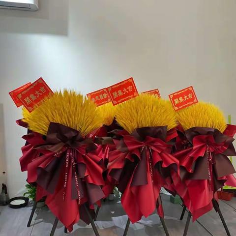 承蒙时光不弃，未来可期。《满园春色鲜花店》正式营业啦[庆祝][庆祝]！#开业大吉财源滚滚#花束#花篮#绿植#婚车花艺