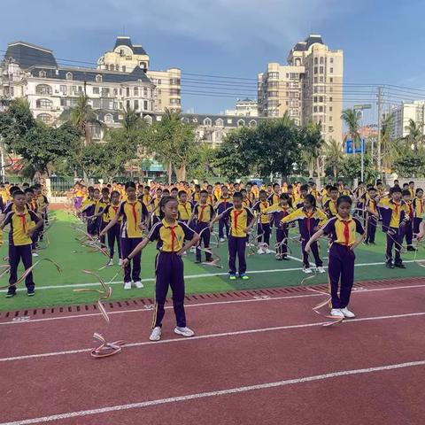 海口市白沙门小学课间操彩带舞