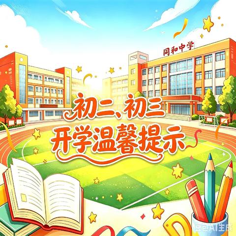 2026学年第一学期初二、初三年级学生返校温馨提示