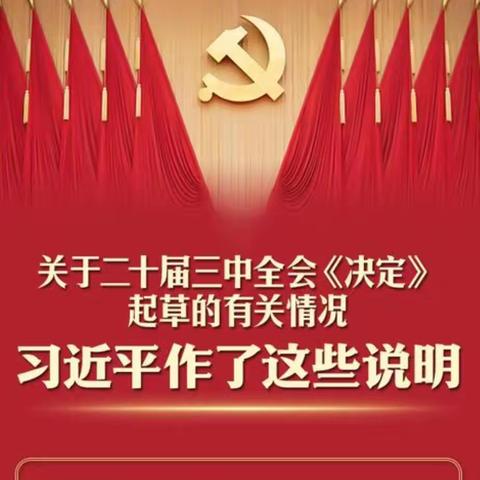 一图速读习近平总书记关于党的二十届三中全会《决定》的说明