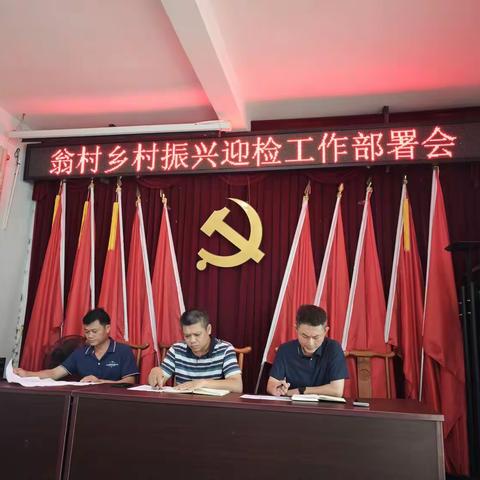 翁村召开2025年乡村振兴迎检工作部署会