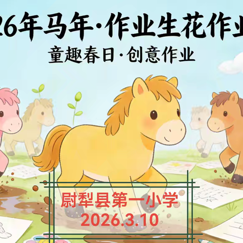 马踏春泥启新程，作业生花展芳华——尉犁县第一小学2026年马年作业展