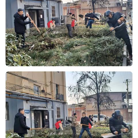 党建引领“双报到”，修剪美化解民忧——余下街道国防学院社区联合双报到单位开展志愿服务活动