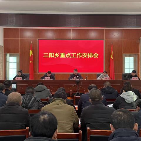 铆足干劲 狠抓落实 ——三阳乡视频召开当前重点 工作安排会