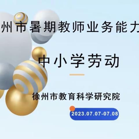 在学习中前行——星光小学荣盛城分校劳动学科教学能力培训