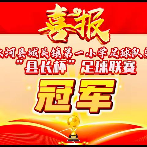 热烈祝贺清水河县城关镇第一小学在2024年“县长杯”中小学生校园足球联赛中荣获小学组第一名