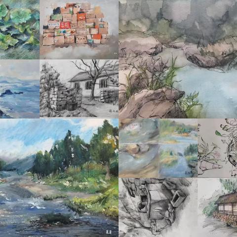 2023青岛长江学校高二美术一画室暑期集训