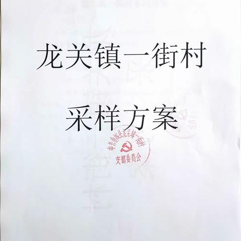 龙关镇“扛红旗-当先锋”进行全员核酸检测工作。
