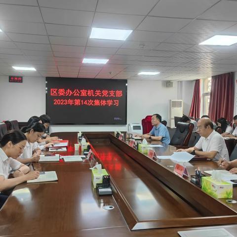 湖滨区委办公室机关党支部开展第14次集体学习暨第五期“党办讲堂”