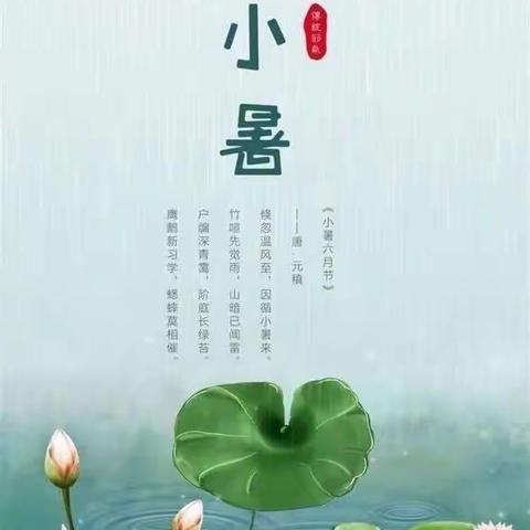 【小暑盛夏，心有所“暑”】——师范附属幼儿园小暑节气活动