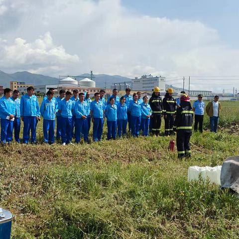 伊犁销售公司特昭片区消防演练筑牢安全屏障