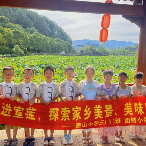 “国风莲韵，不一样的夏天”壶山小学三（1）中队团结小组暑假实践活动