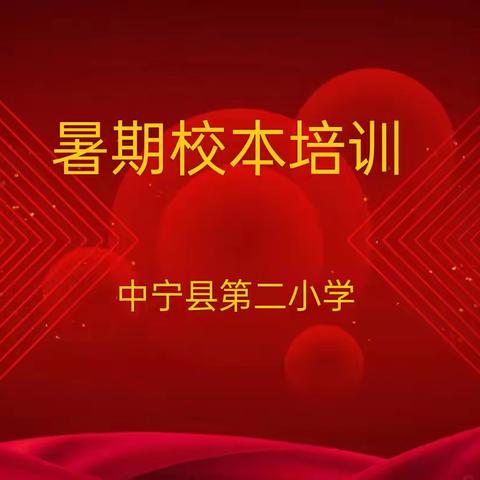 精准培训   共赴习作之约              ——记中宁二小暑期语文习作教学培训